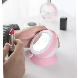 손난로 핑크 충전손난로 USB충전 LED거울손난로 충전식손난로