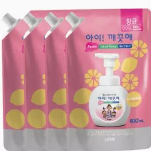 핸드솝 아이깨끗해 폼 리필 손세정제 600ml 4묶음