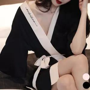 실크가운 여성 샤워가운 홈웨어 골프가운 허리끈 여자