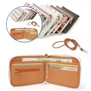 쌍문상회 목걸이 반지갑 학생 카드포켓 지퍼