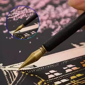 쌍문상회 집에서 쉬운 취미 활동 색칠 공부 어른 스크래치북 DIY명화그리기 여중생선물 미술놀이 만들기수업 컬러링북