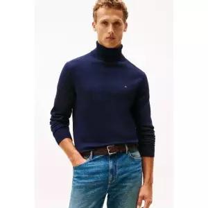 [백화점정품] 26년NEW 타미힐피거 피마 코튼 캐시미어 롤 넥 스웨터 T12F7KPO190MT1 DW5 BS