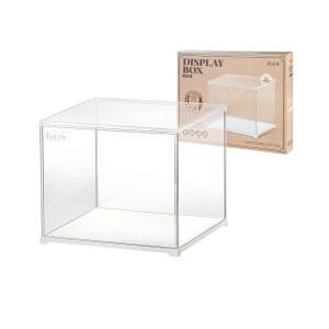 미니어처 하우스 빌딩 세트용 롤라이프 먼지 커버 디플레이 케이스, 도어 방진 기능이 있는 수집품 보관함용 적층 아크릴 디스플레이 박스(10.6x8.6x8.5인치)