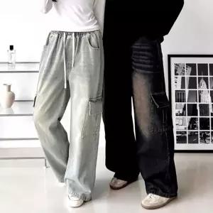 [NS홈쇼핑][모로엠] 남성 데님 머드워싱 와이드 팬츠 DMC-JEA-Q251023[35766043]