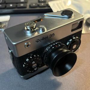 Rollei 35 24mm x0.5mm / 35Classic 카메라 스레드용 CozyShot 금속 렌즈 후드