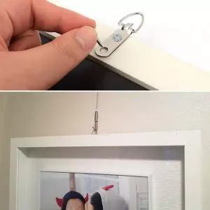 [하프클럽/셀러허브]6P 액자고리 액자걸이부속 액자상부고리 액자고리나사