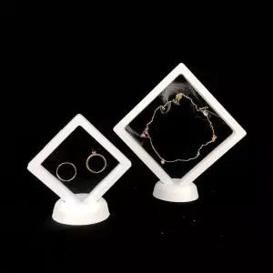 [하프클럽/셀러허브]PE필름 악세사리 액자 케이스 화이트 9x9 돌반지케이스 압화액자