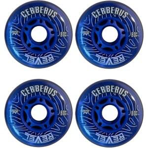 알칼리 레벨 블루 실내 X-소프트 74A 롤러 인라인 하키 휠 - 59mm, 68mm, 72mm, 76mm 및 80mm 하이로