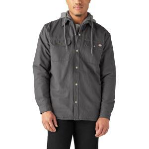 디키스 남성 플리스 후드 오리 셔츠 재킷 하이