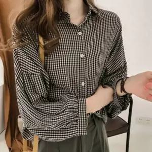 [NS홈쇼핑][샵앤] 여성 세미오피스 핏 예쁜 잔체크 셔츠 블라우스 WDMS-WBL-TS11976601..