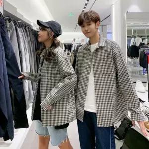 [NS홈쇼핑][샵앤] 여성 간절기 남녀공용 핏예쁜 체크 루즈핏 셔츠 WDMS-WBL-TS11959899..