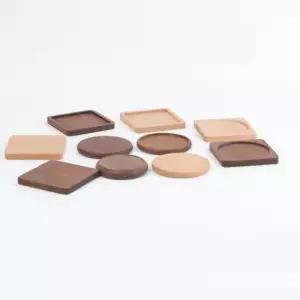 아크릴 나무컵받침 우드 컵 홀더 티코스터 찻잔 받침대 D타입