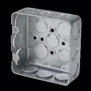 [콩심팥심]전기 철 매입박스 사각 스위치 2개용 44mm 3홀 스틸 배관 부속 설비