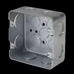 [콩심팥심]전기 철 매입박스 사각 스위치 2개용 54mm 2홀 스틸 배관 부속 설비