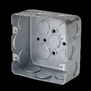 [콩심팥심]전기 철 매입박스 사각 스위치 2개용 54mm 3홀 스틸 배관 부속 설비