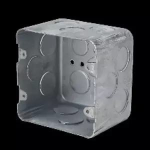 [콩심팥심]전기 철 매입박스 사각 스위치 2개용 75mm 3홀 스틸 배관 부속 설비