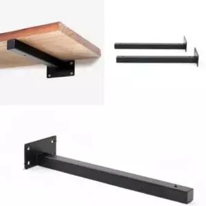 [생활] 벽선반대 철제 지지대 300mm 대 일자 2p세트 선반 벽 브라켓