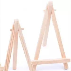 나무 액자 미니 이젤 책상 탁상용 사진 엽서 거치대 휴대용이 스탠드