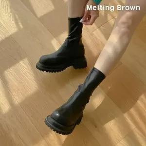 [멜팅브라운] 여성 캐주얼 집업 어글리 워커부츠 5cm (8930356A)