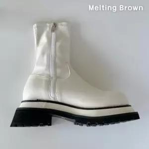 [멜팅브라운] 여성 데일리 어글리 스판 워커 부츠 5cm (8930345A)