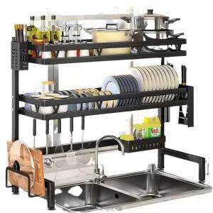 벽선반 씽크대 상부선반 그릇 식기보관랙 조리대 수납장