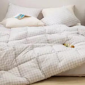 간절기이불 가을 체크이불 SS 이불패드세트 퍼플