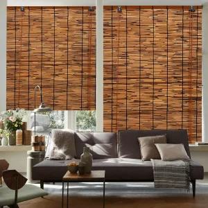 PAKNANO 2팩 대나무 리드 롤업 블라인드 윈도우 47인치 W x 71인치 H 그늘 야외 파티오 현관 퍼골라 파티션