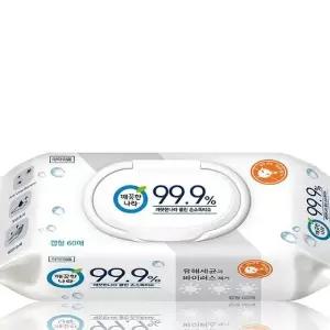 깨끗한나라 손소독티슈 캡형60매1개 소독물티슈(SH)