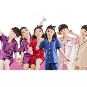 키즈 아동 여름 부드러운 감촉 홈웨어 반팔 잠옷 세트 남아