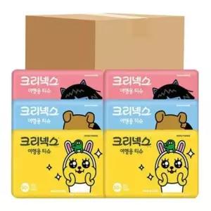 [크리넥스] 크리넥스 카카오프렌즈 여행용티슈 휴대용화장지 50매x100개(1박스)