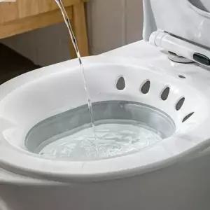 ( )휴대용 접이식 좌욕기 변기형 가정용 좌욕기 임산부 치질 세트