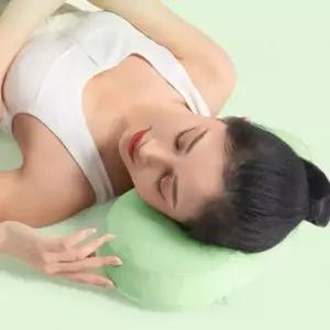 ( )경추베개 메모리폼 휴대용 경추배개 (그린) 메모리폼베개 배게 여행용베개