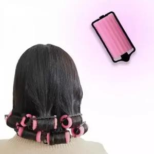 ( )부드러운 헤어 스펀지 구르프 휴대용 셀프 헤어롤 웨이브 볼륨