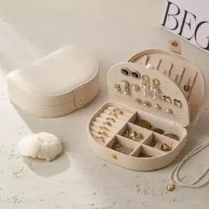 가죽 액세서리 보관함 쥬얼리 케이스 휴대용 반지 목걸이 함