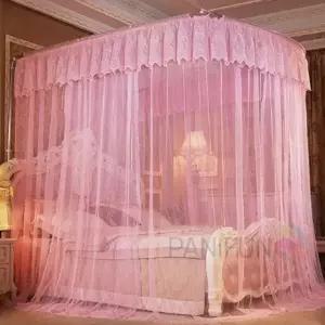 캐노피 침대모기장 180x200핑크 캐노피모기장 레이스모기장 모기장쉘터 방충망텐트 실내모기장