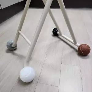 [골드스마일]장판 눌림 방지 테니스공 의자 커버 체어 슈즈 받침 4P 찍힘 끌림