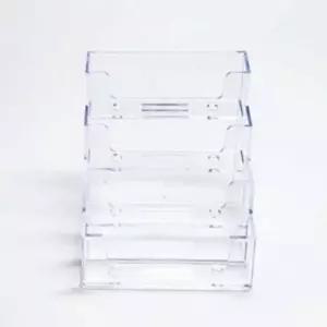 아크릴 명함꽂이 4단 명함보관함 카드명함케이스