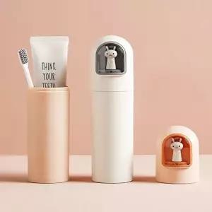 치솔케이스 캐릭터 달토끼 휴대용 예쁜 칫솔 보관함_24657084