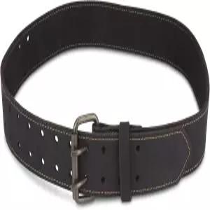 OX Pro 2인치 가죽 공구 벨트 - 오일 태닝 풀 그레인 리벳이 있는 둘레 스티치 건설 길이 28인치에서