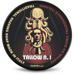 굿펠라스 u2019 스마일 탈로우 N.1 (플로럴 & 우드) 이탈리아 면도 비누 u2013 리치 크롭으로 두꺼운 브러시 거품, 젖은 및 클래식 그루밍 의식을 제공합니다