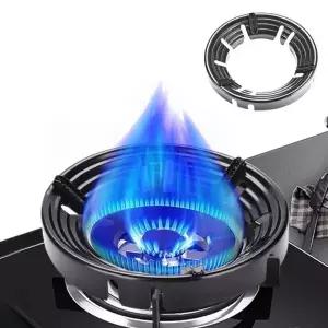 ( )가스렌지 블랙코팅 화력집중 캠핑 가스버너 바람막이 막이 차단 가드