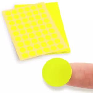 원형 컬러 스티커 13mm 형광 10매 표시 도트스티커