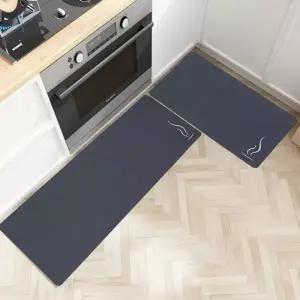 ( )빠른건조 소프트 규조토 발매트 2종세트 다크네이비