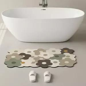 ( )욕실 주방 화장실 미끄럼 방지 규조토 발매트 베이지 규조토발 인테리어 욕실발 구조