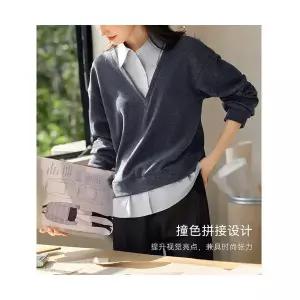 여성 고급세련핏 맨투맨 지성 가을 방학 투피스 시티 캐주얼 인기3