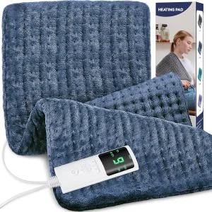 허리 를 위한 온열 패드 목 어깨 경련 생리통을 2412 전기 9가지 열 설정 및 4가지 자동 꺼짐 타이머
