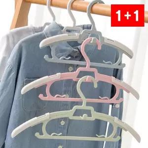 유아 옷걸이 길이조절 아기 아동 옷장 미끄럼방지 행거
