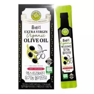 홀베리 엑스트라버진 올리브유 유기농 100 스틱형 올리브오일 14포 1박스