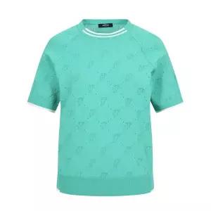 [하프클럽/팬텀]팬텀 여성 카라 반팔 니트 221E2SR202 MT 골프 반팔티