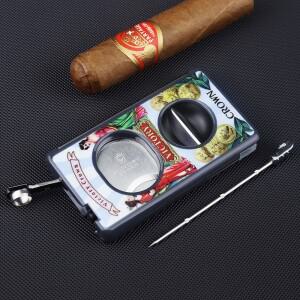 시가 5-in-1 평면 절단 V자형 펀치 홀더 순금속 선물 상자 조립식 케이스